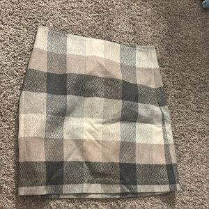 Cream Pencil Mini Skirt for Work